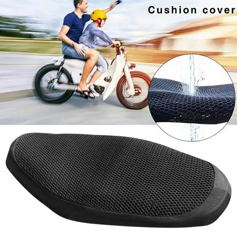 

Summer Motorcycle Breathable Cool Sunproof Seat Cushion Cover Heat Insulation Mounting Air Pad Motorbike Seat Protection