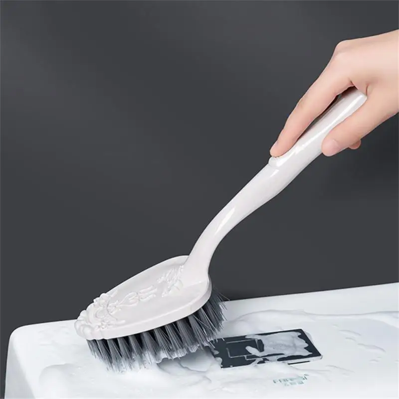 

Cleaning Brush White Durable Multifunctional Suspensable Simple Long Handle Brush Floor Bath Brush High Quality