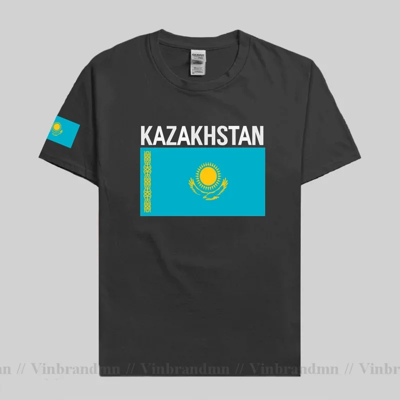 Казахстан Мужская футболка Трикотажные изделия Футболка национальной сборной