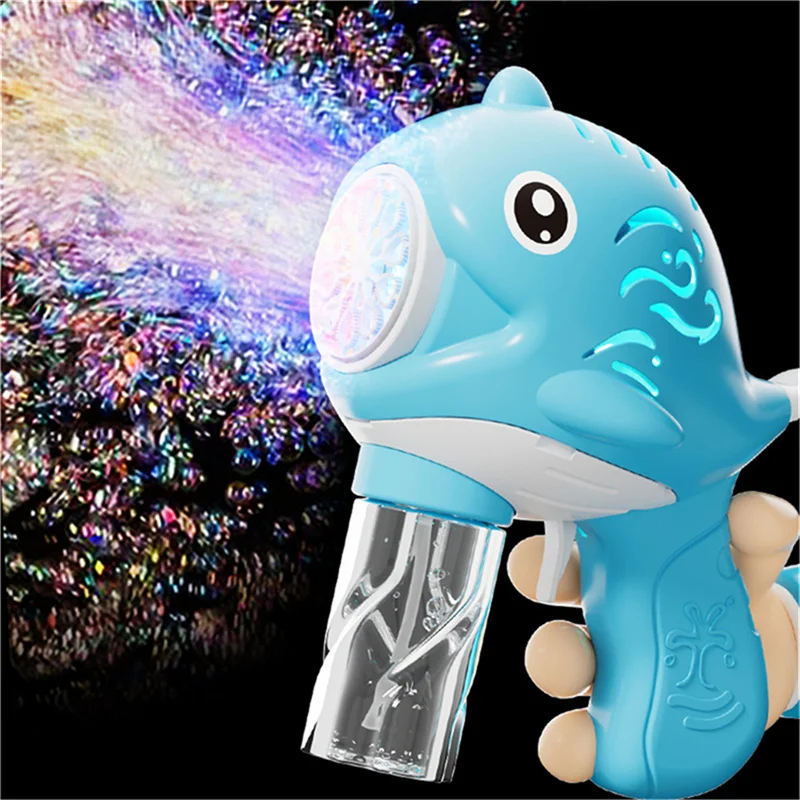 Ручной игрушечный пистолет для пузырей электрический бесплатный воздуходувка