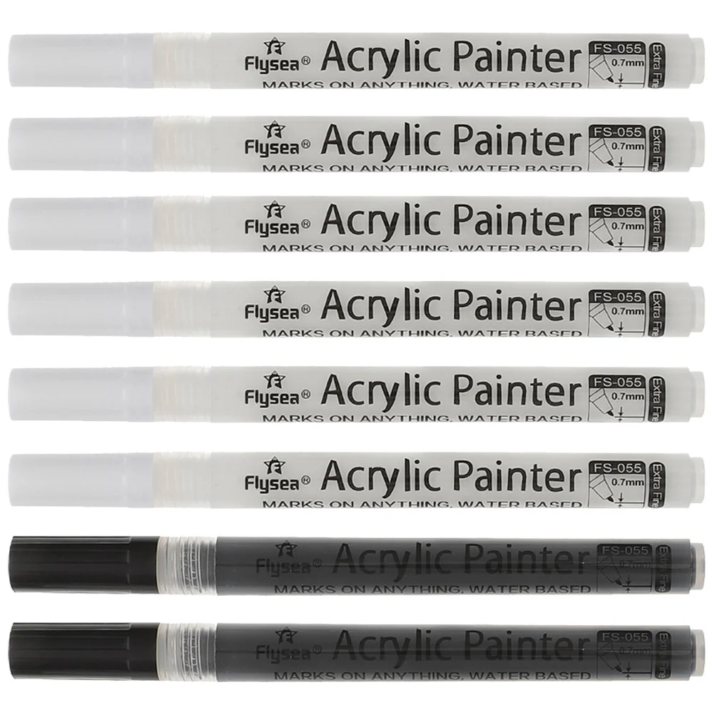 

Whitepen Marker Acrylic Color Pens Markers Permanentblack Paper Painting Fine Tip