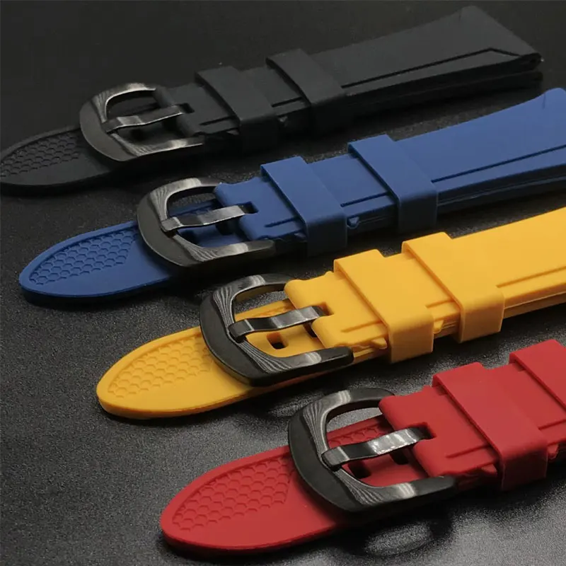 

High quality silicone watchband is suitable for men and women watchband watch accessories 22 24 26mm