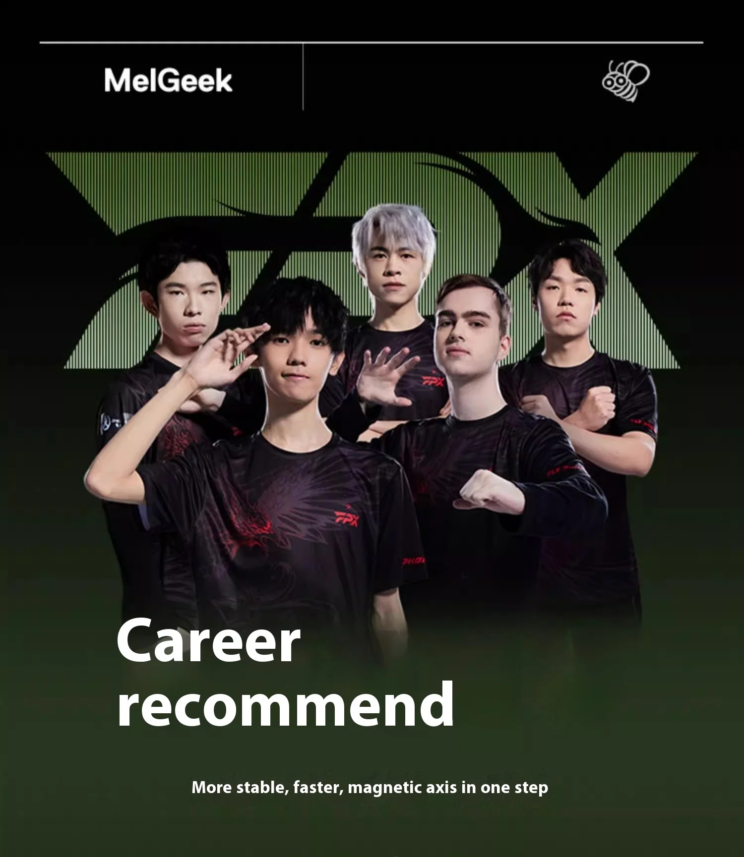 MelGeek Little Bee MADE68 Клавиатура с ультрамагнитной осью Механическая безстрашная