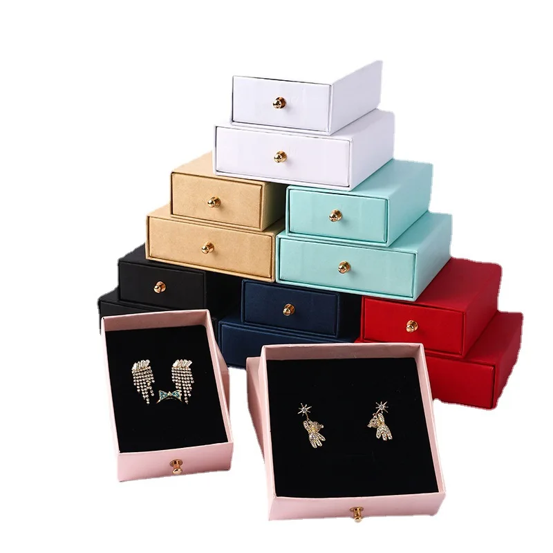 With Brass Rivet For Rings Bracelet Necklace Gift Packaging Container