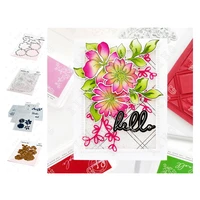 2022 new metal cutting dies stamps flowers brighter days stencils scrapbook diary decoration diy gift card handmade hot foil set