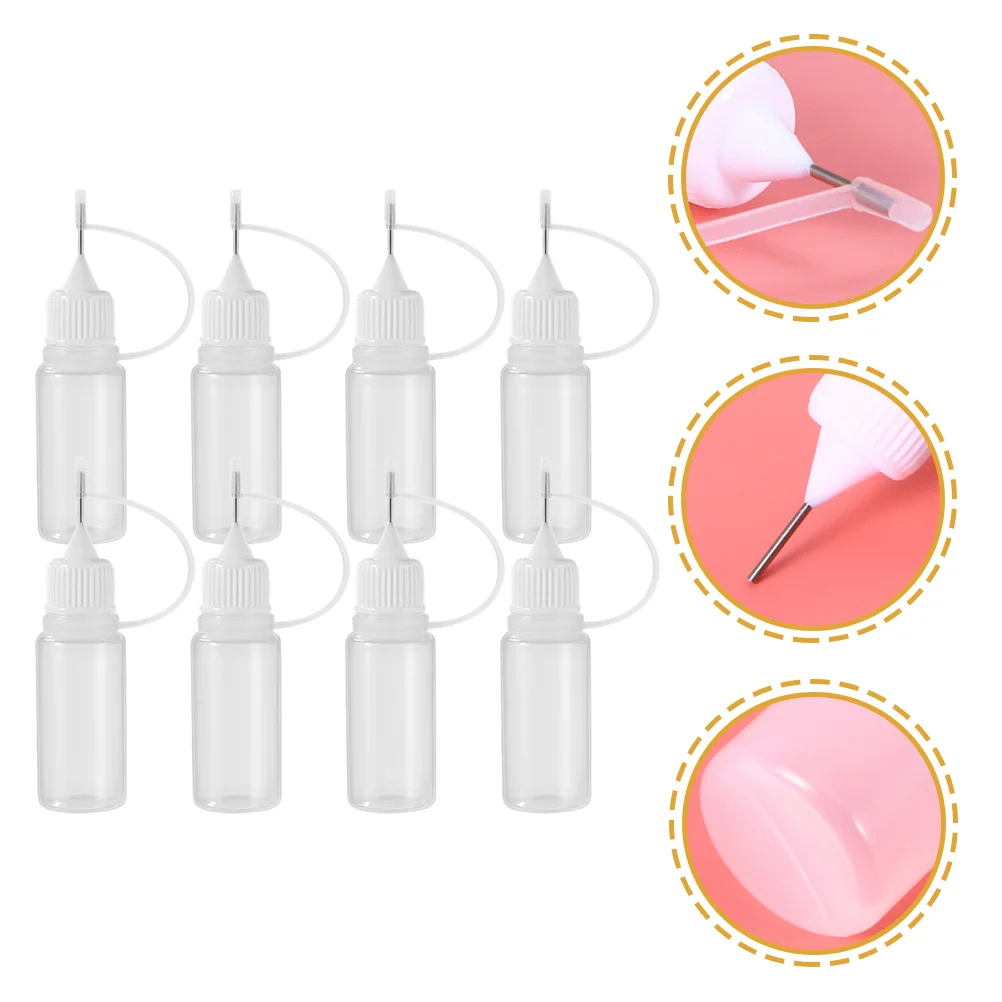 

Bottles Glue Bottle Applicator Tip Household Accessories Portable Mouth Needle Squeezable Daily Precision Bottlesr Pigment