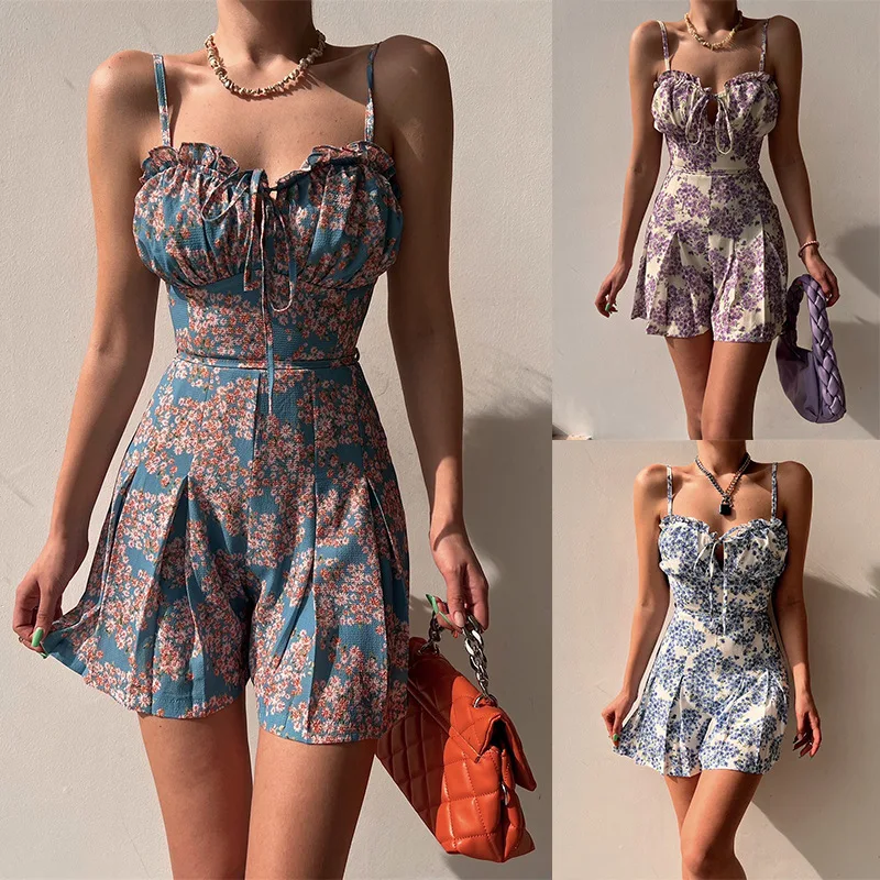 

Summer Fashion Elegant Rompers Womens Jumpsuit Ladies Bodysuit Romper Tube Top Outfits Casual Shorts Women Jumpsuits Clothing