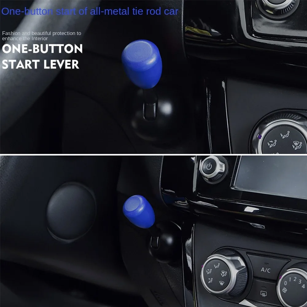 Автомобильная кнопка запуска клавиша стартера полностью Металлическая шаровая
