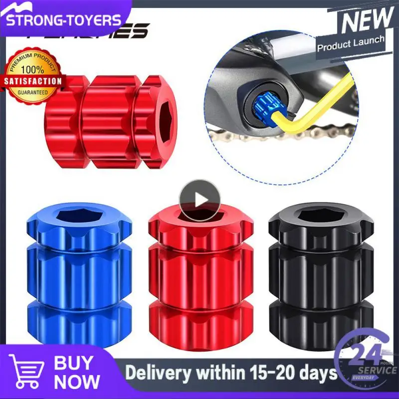 1~10PCS Ntegrated Hollow Practicality Aluminum Alloy Crankset Wrench Crank Cover Blossom Bicycle Crank Multi-tool