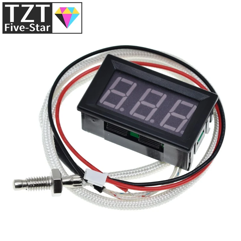 Термометр промышленный высокотемпературный типа K M6 термометр 12 В цифровой