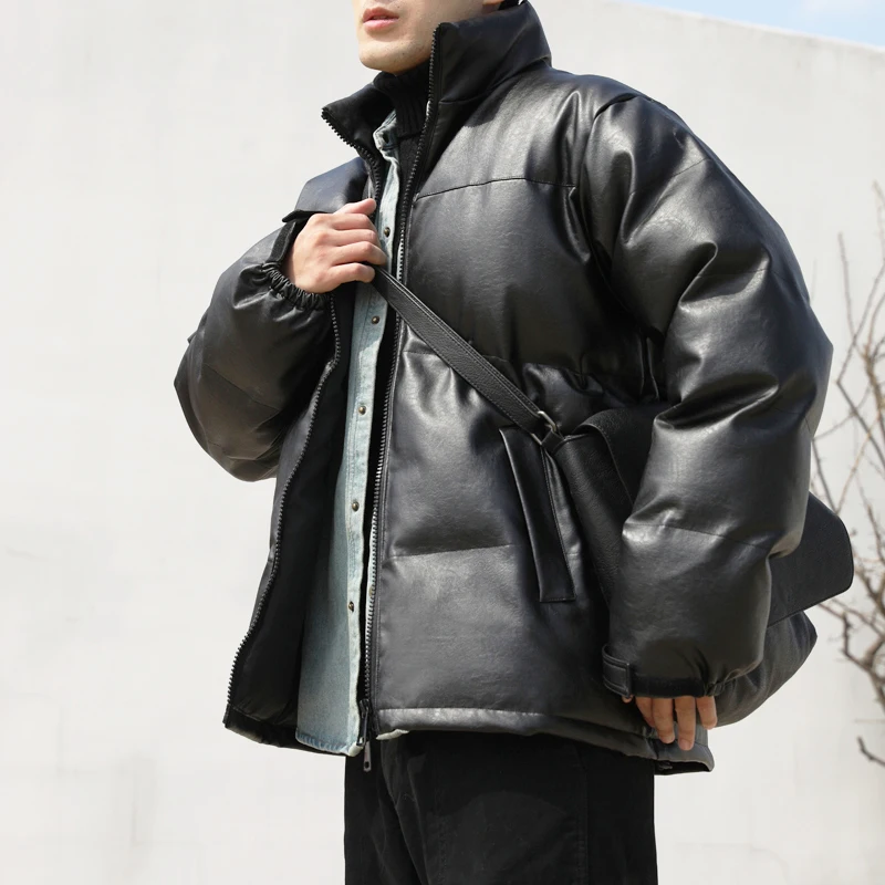 

Autumn Solid Color Parka Men Thick Hooded Jacket 2022 New Trend Warm Coat Male Casual Zipper Jackets Windproof Outwear Q181
