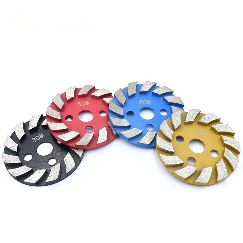 9 шт. 4-ступенчатые алмазные напольные шлифовальные диски GD76 диаметр 100 мм 12