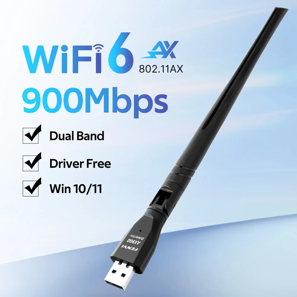 Fenvi AX900 Wi-Fi 6 Двухдиапазонный USB-адаптер 2
