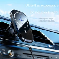 wireless magnetic car charger mount stand for iphone 13 pro max wireless magnetic charging phone holder for 12 pro max car mount