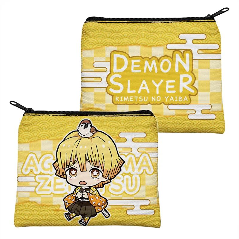 Популярный аниме-кошелек One Piece, холщовая сумка для карт Demon Slayer, мини-кошелек на молнии с Танджиро, милая мини-сумочка на молнии, подарок (art.: 3920dbf4e7abd) - 3920dbf4e7abd