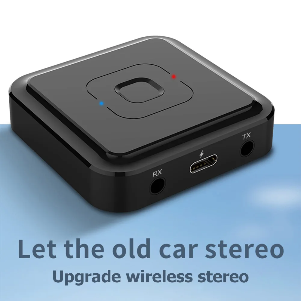 

Wireless Audio Transmitter Receiver 2 In 1 Adapter with 3.5mm Aux Jack for Car TV Earphone Speaker Aux Bluetooth-Compatible 5.1