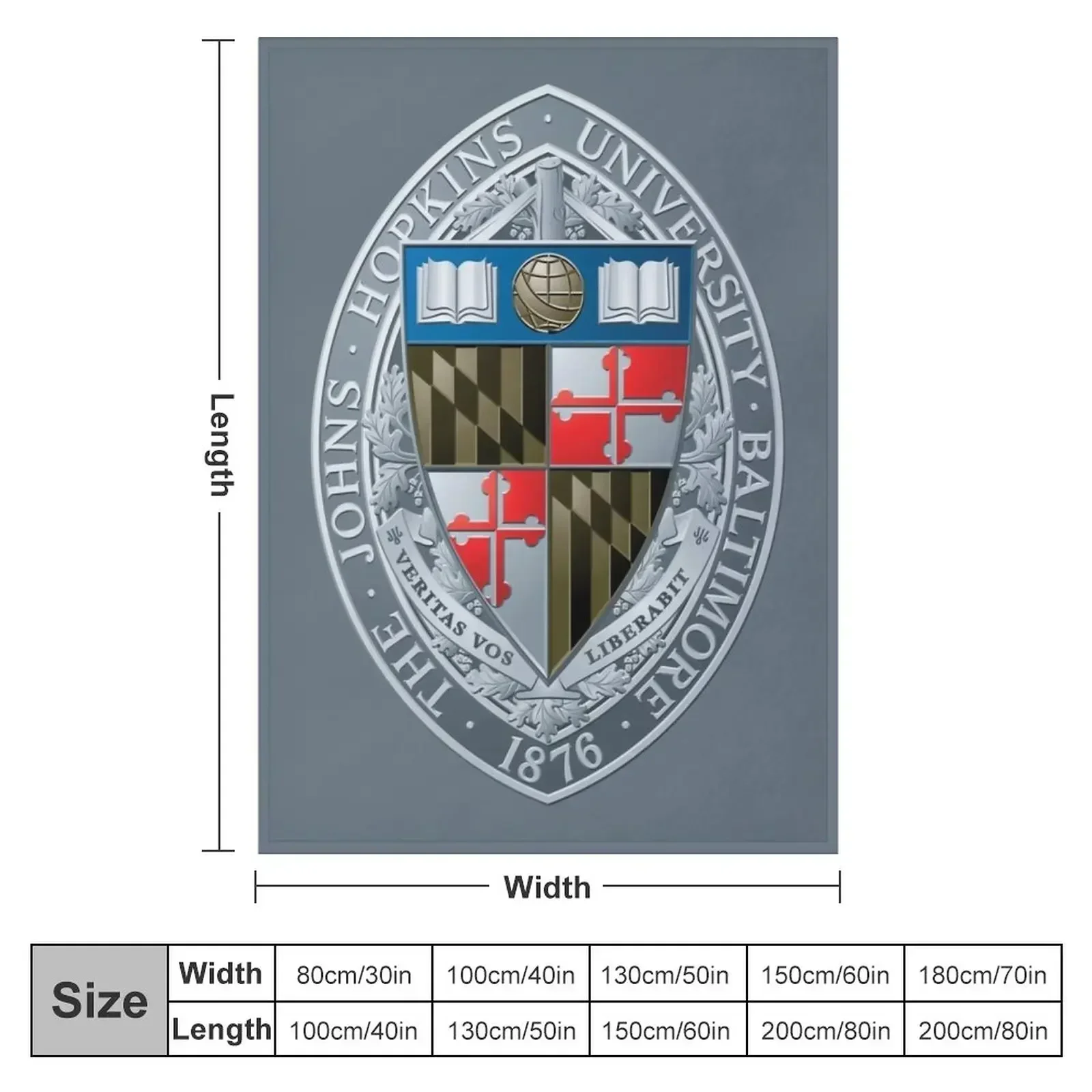Икона Университета Джонса Хопкинса пледы украшения для волос одеяла