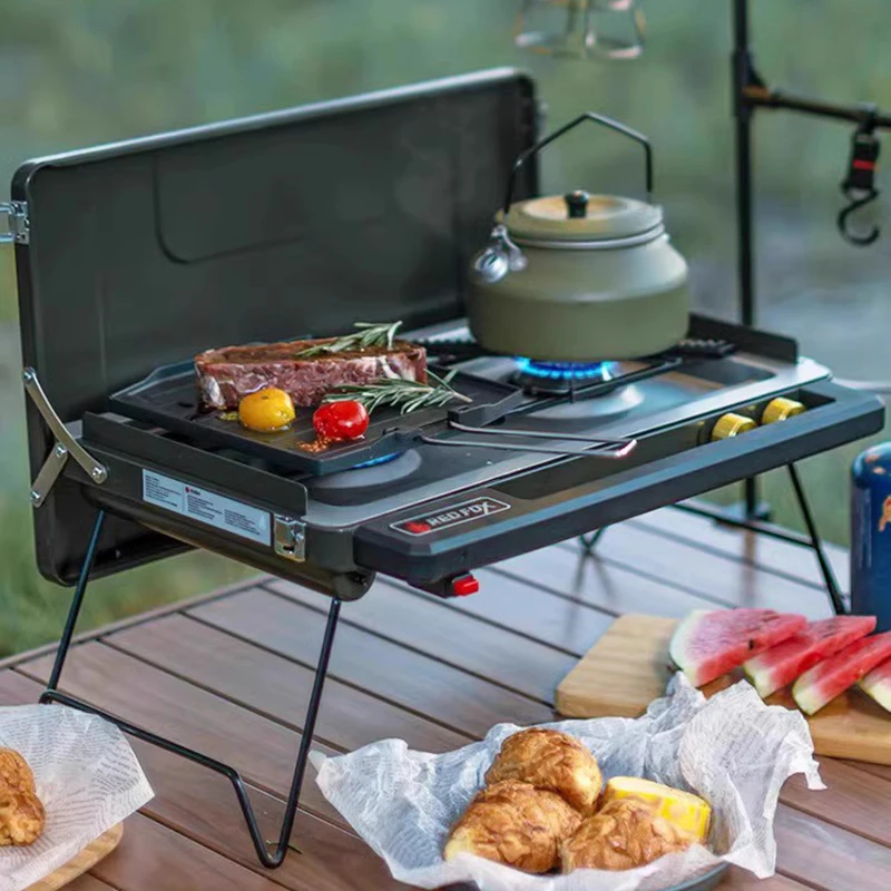 Уличная плита для барбекю и кебаба портативная газовая уличная пикника железная