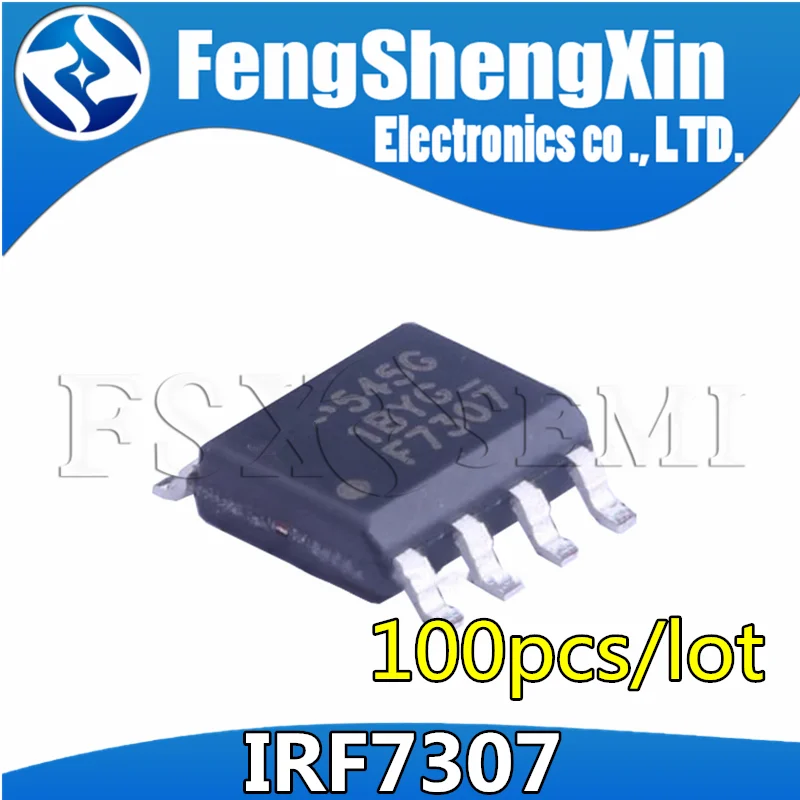 

100pcs New IRF7307 SOP8 IRF7307TRPBF SOP-8 7307 SOP IRF7307TR MOSFET