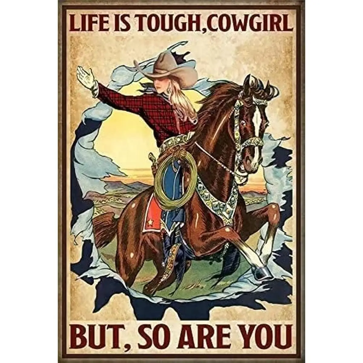 

Винтажный жесткий ковбойчик Life is Hard, но вы тоже ковбойцы, жестяной знак, новинка, забавный подарок для дома, семьи, друзей, для ванной, двора, бара