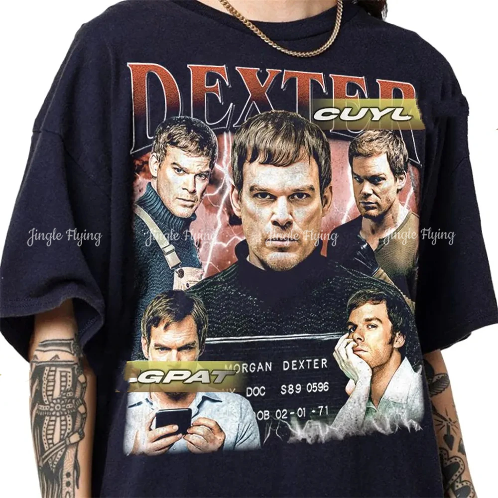 Винтажная футболка из сериала Dexter подарок для женщин и мужчин унисекс