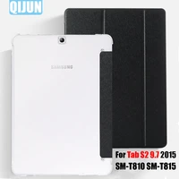 flip tablet case for samsung galaxy tab s2 9 7 2015 funda smart sleep wake protector tri fold cover for sm t810 sm t815 t819n