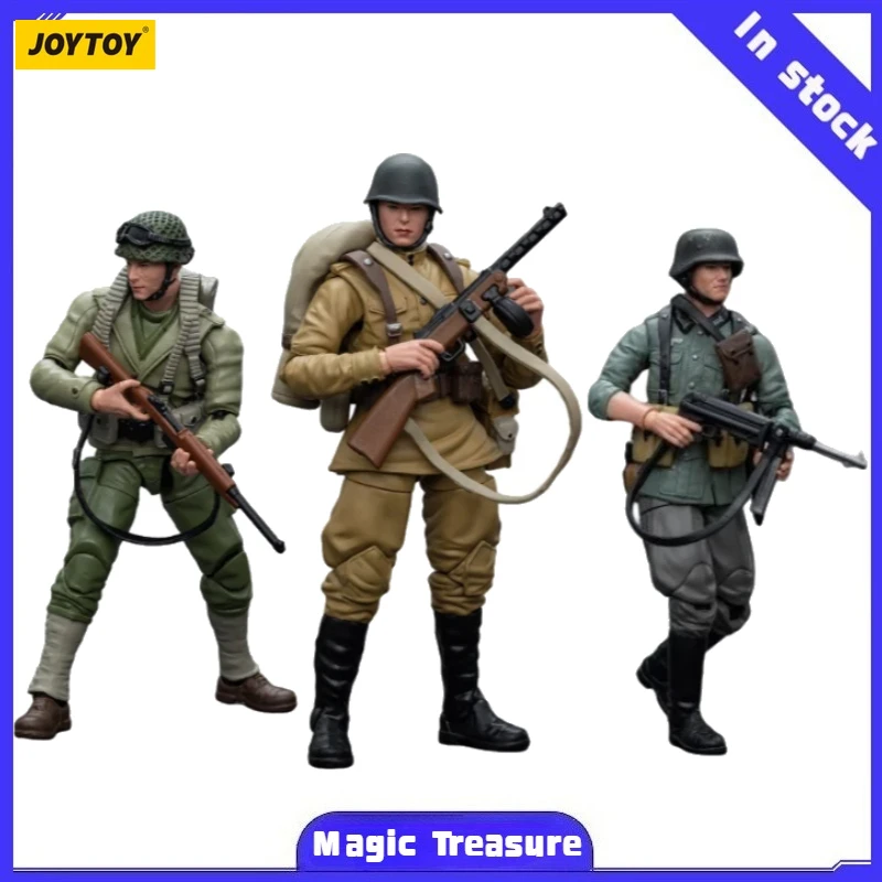 Фото 【MT】Доставка в течение 24 часов JOYTOY Фигурка солдата Второй мировой войны: Вермахт, советская пехота, армия США, масштаб 1/18 №3