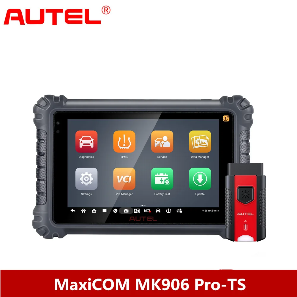 AUTEL MaxiCOM MK906 PRO-TS инструмент для автомобильной диагностики и ремонта TPMS с поддержкой FCA Access DoIP и CAN FD и ECU программирования