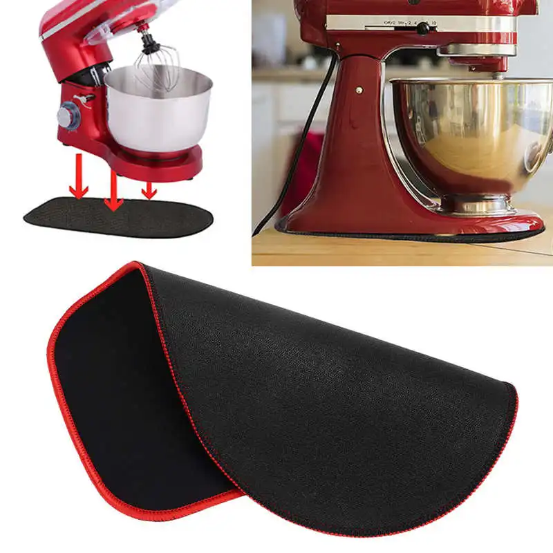 

Mixer Slider Mat Easy to Move Flexible Exquisite Black Edges Kitchen Appliance Mats for Household Cafe Coffee Make Machine Parts