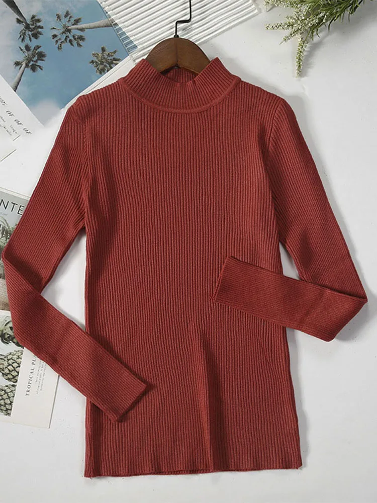 Весенний вязаный свитер пуловеры женские топы с длинными рукавами водолазка