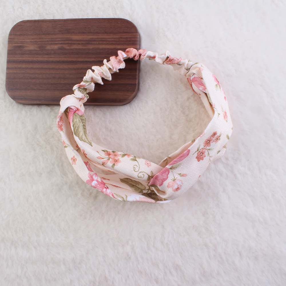 Женская повязка на голову с цветочным принтом 1 шт.