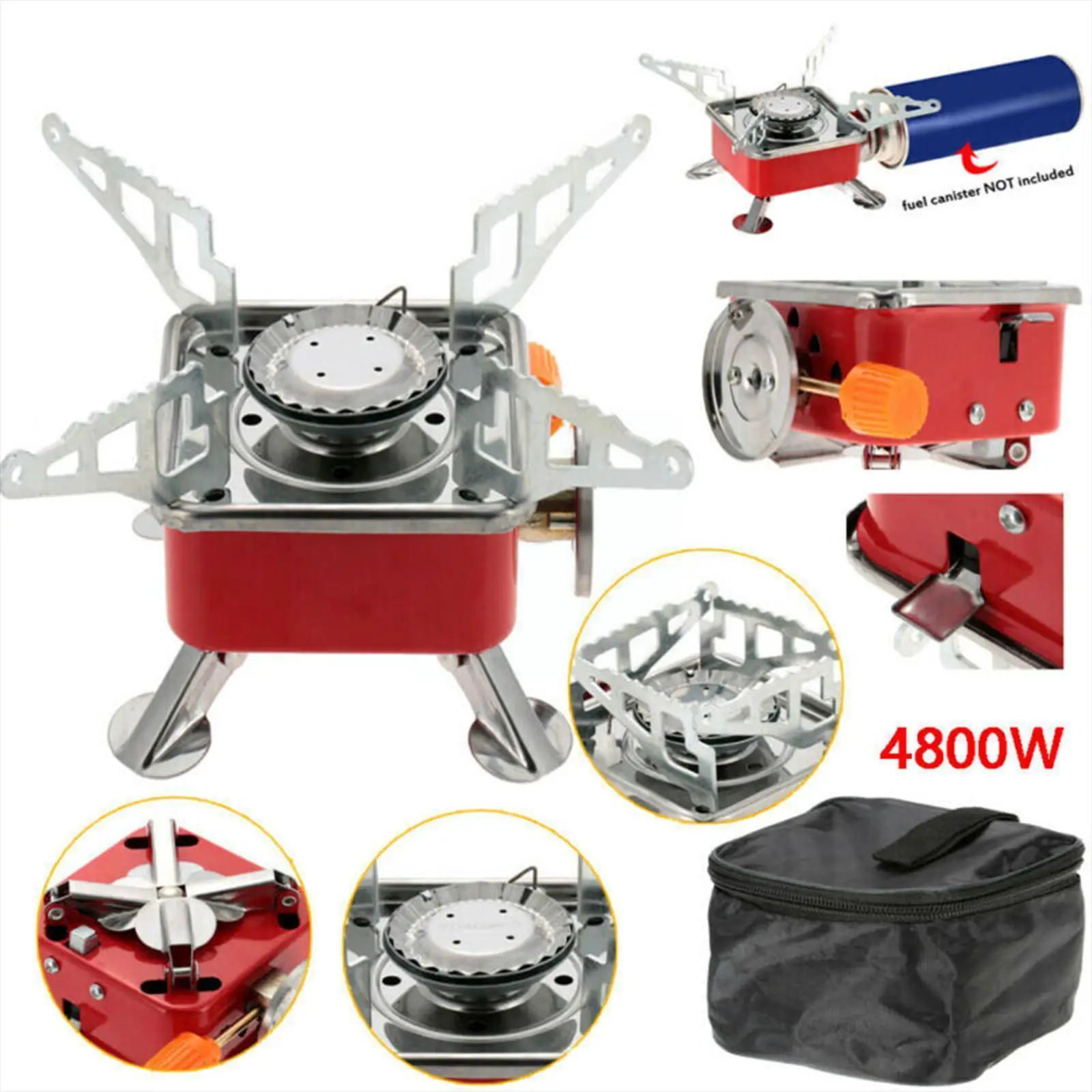 Туристическая мини-горелка, портативная складная горелка для кемпинга, мощное оборудование, газовая плита, плита, кассета, сплит-горелка, T5A8
