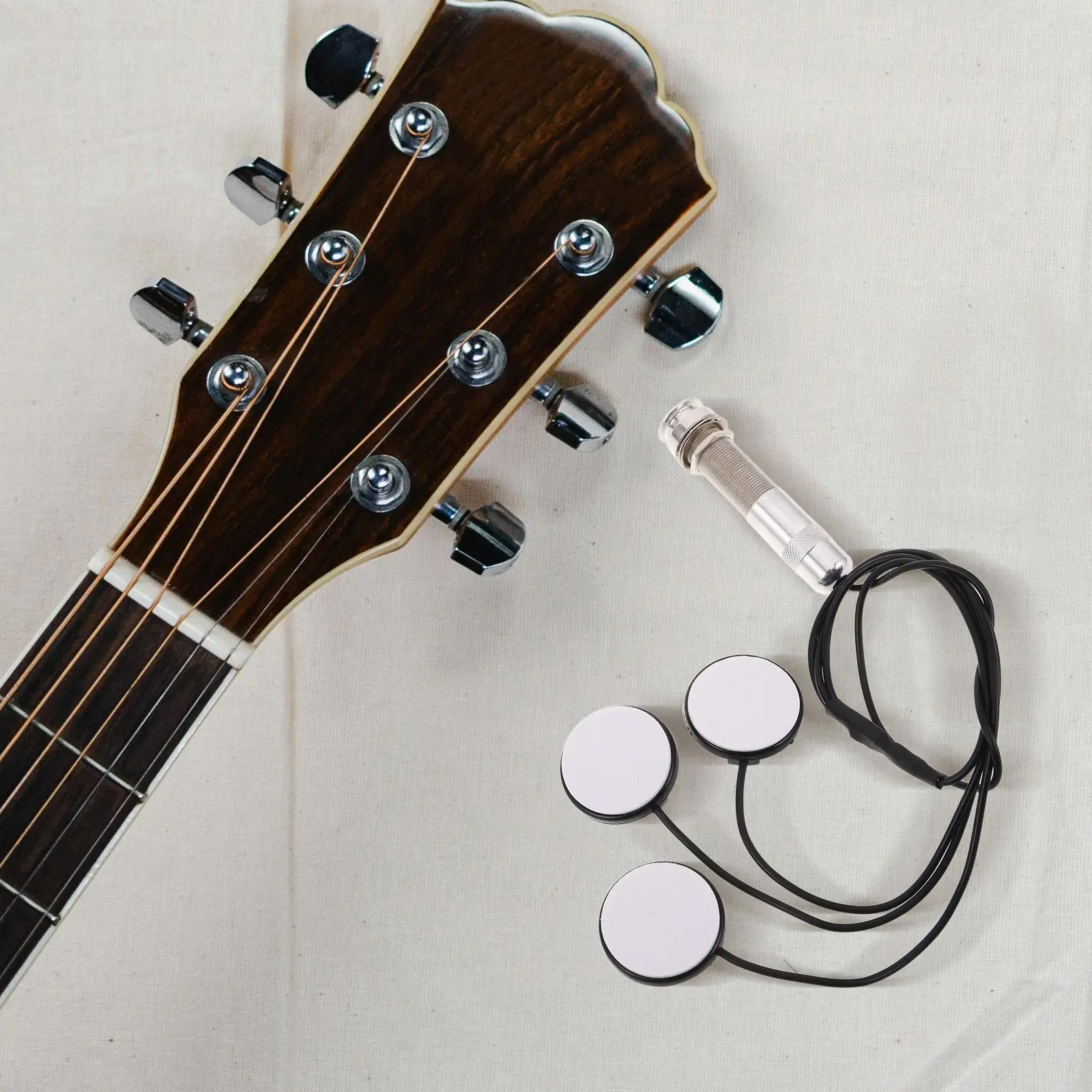 Фото 1Set Piezo Pickup Transducer Acoustic Guitar Ukulele Mandolin Transducer Aluminum Tube Noise Reduction Pickup for String №3