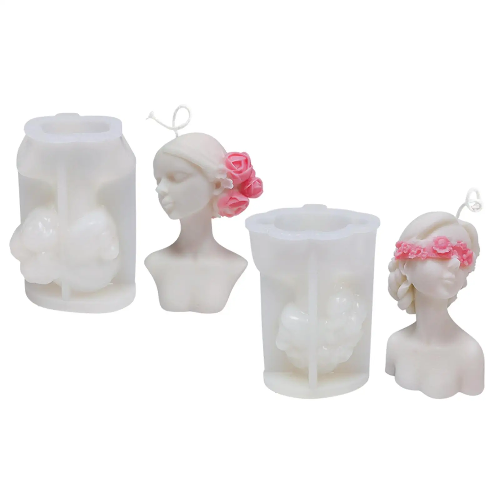 

Силиконовая форма для свечей, восковая форма, литье из смолы, гипс для портрета, искусство, домашний декор, «сделай сам»