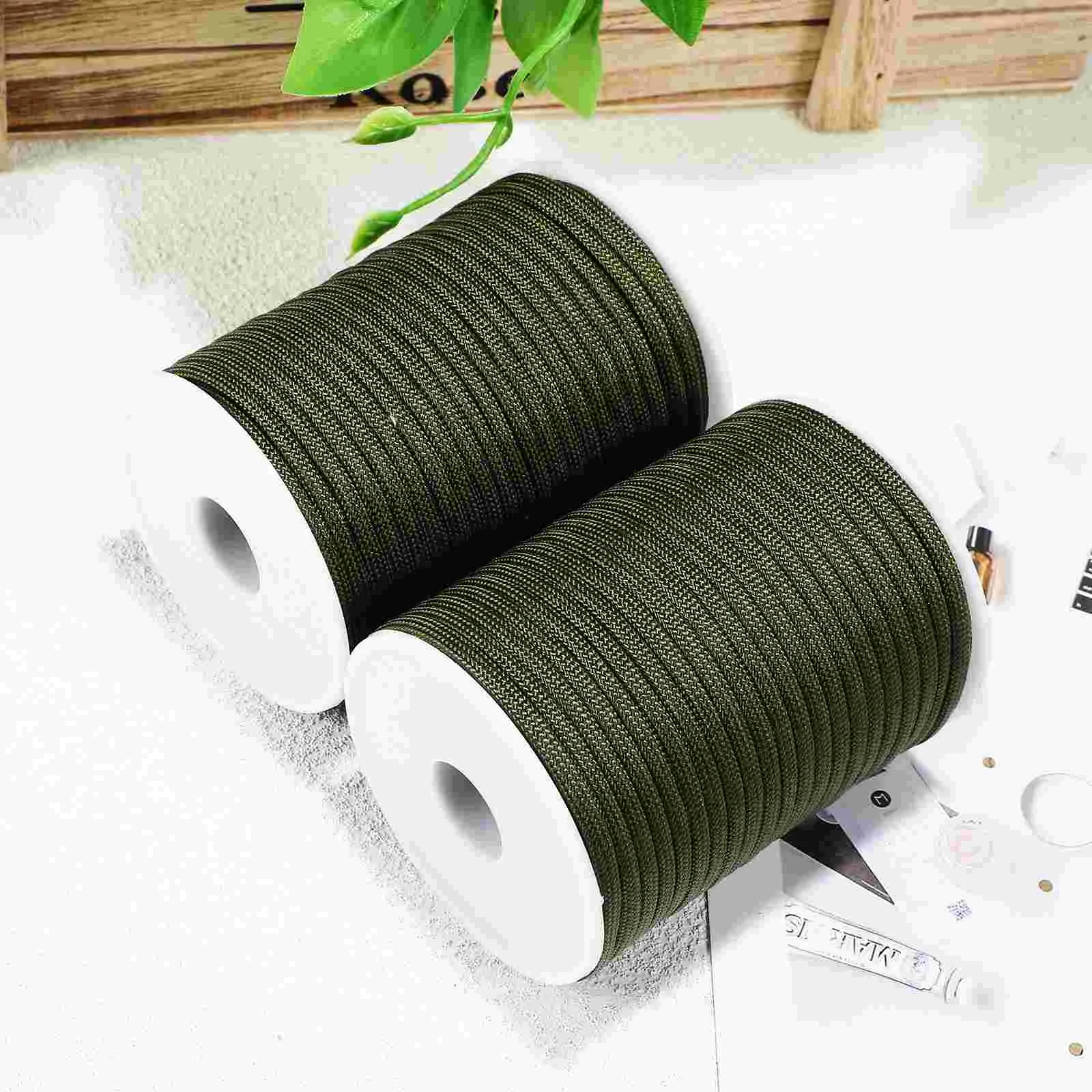 

2pcs Outdoor Para Cords Camping Safety Ropes Tent Ropes for Hiking Backpacking(30m)