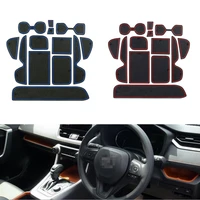 lhd rhd for toyota rav4 water cup anti slip mat car door groove durable pad rubber 2019 2020 red auto new interior accessories