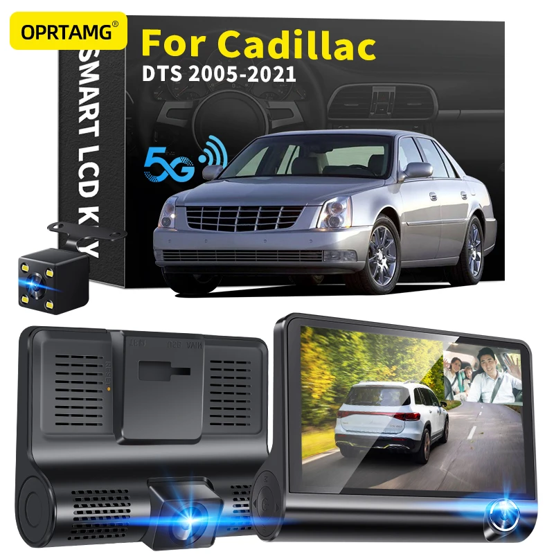 

OPRTAMG Dash Cam 540C6 Car DVR 3 Cameras Lens 4.0 Inch 1080P dashcam For Cadillac DTS 1994 1995 1996-2018 2019 2020 2021 2022