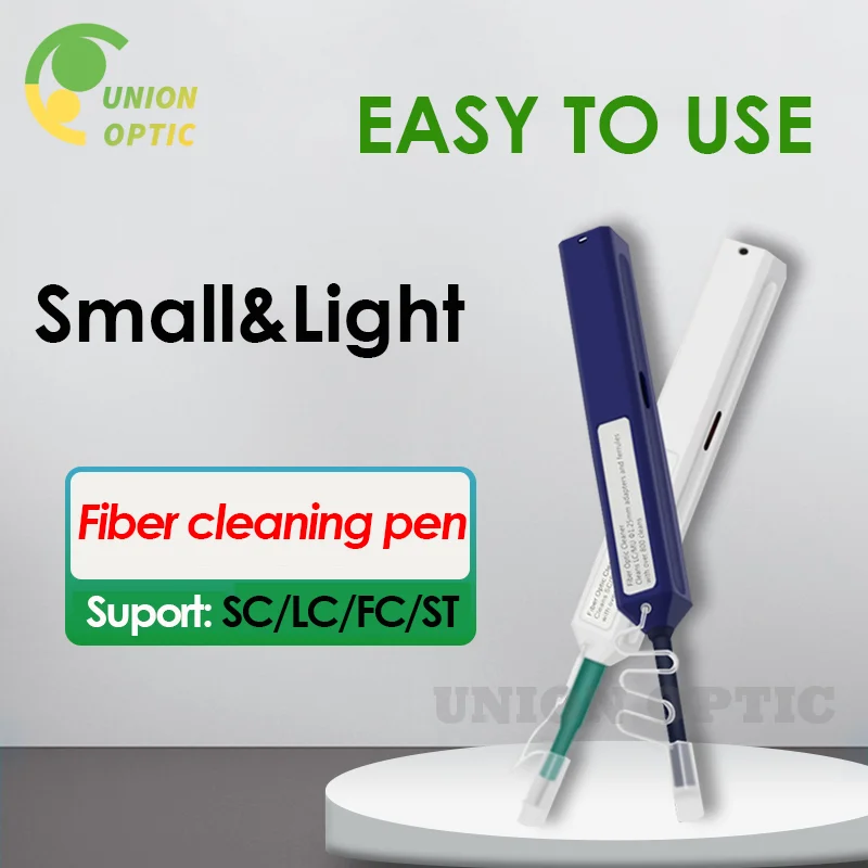 

2Pcs/Lot LC/SC/FC/ST One Click Cleaning Tool 1.25mm and 2.5mm Optical Pen 800 Times Fiber Optic