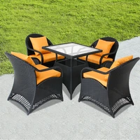 outdoor furniture rattan chairs balcony rattan chairs leisure combination outdoor rattan modern simple five piece set