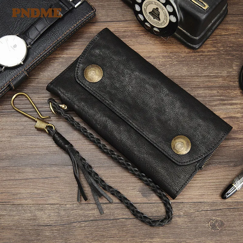 High-quality luxury cowhide men women's wallets casual simple genuine leather multi-function anti-theft phone card holder purse