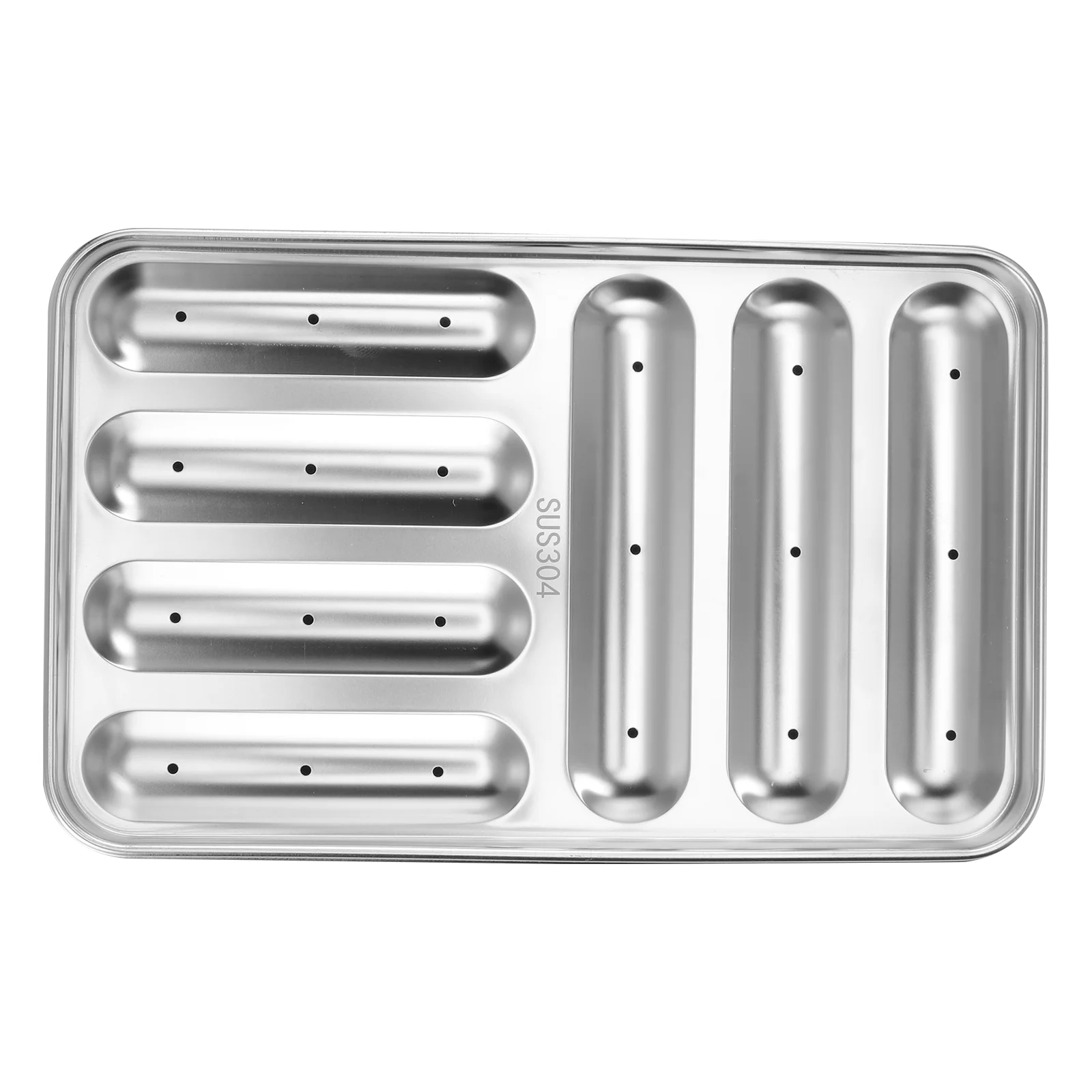 

Hot Mold Dog Baking Sausage Tray Maker Bread Steel Making Diystainless Chocolate Dogs Metal Pan Baby Box Loaf Supplement