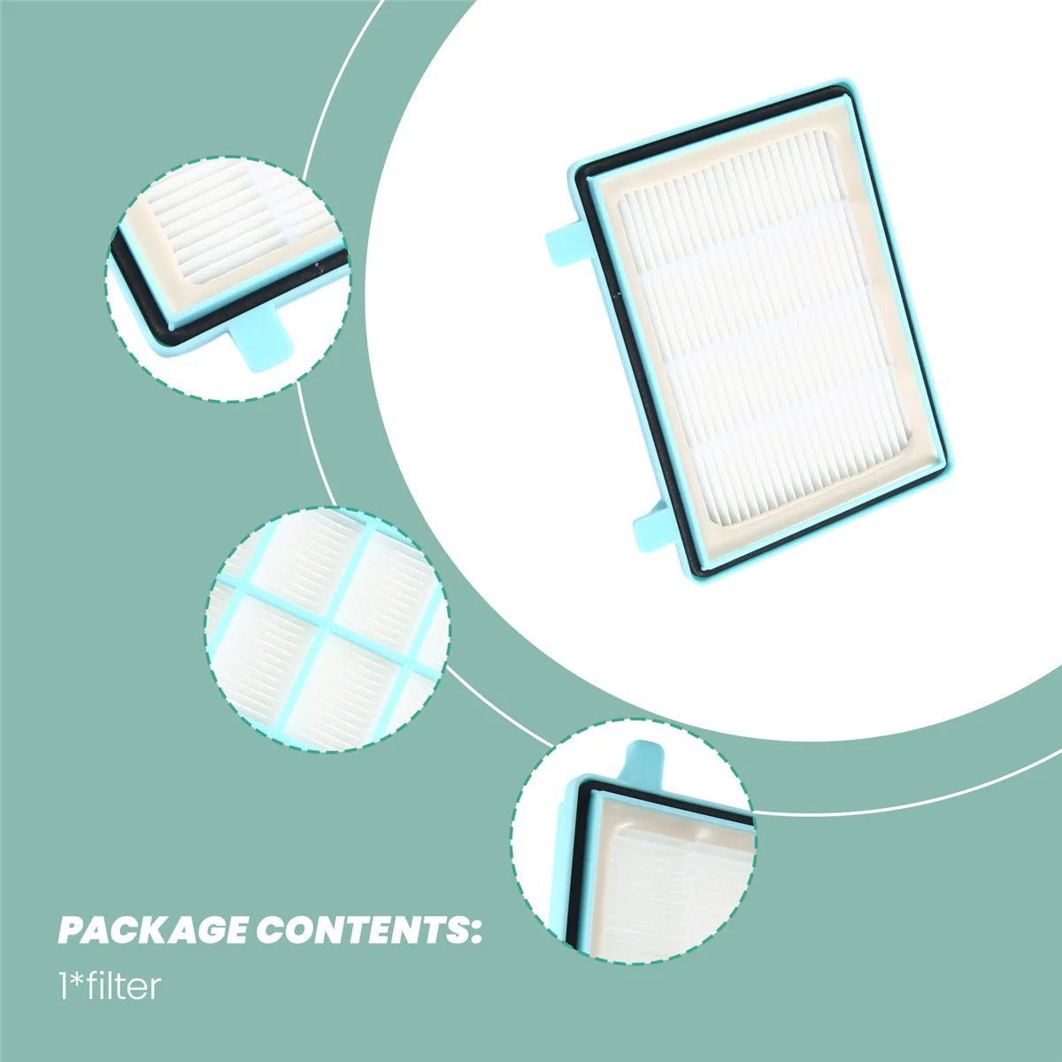 Vacuum Cleaner Hepa Filter for Philips FC5832 FC5835 FC5836 FC5982 FC5988 FC9350 FC9351 FC9352 FC9353 Robot Parts