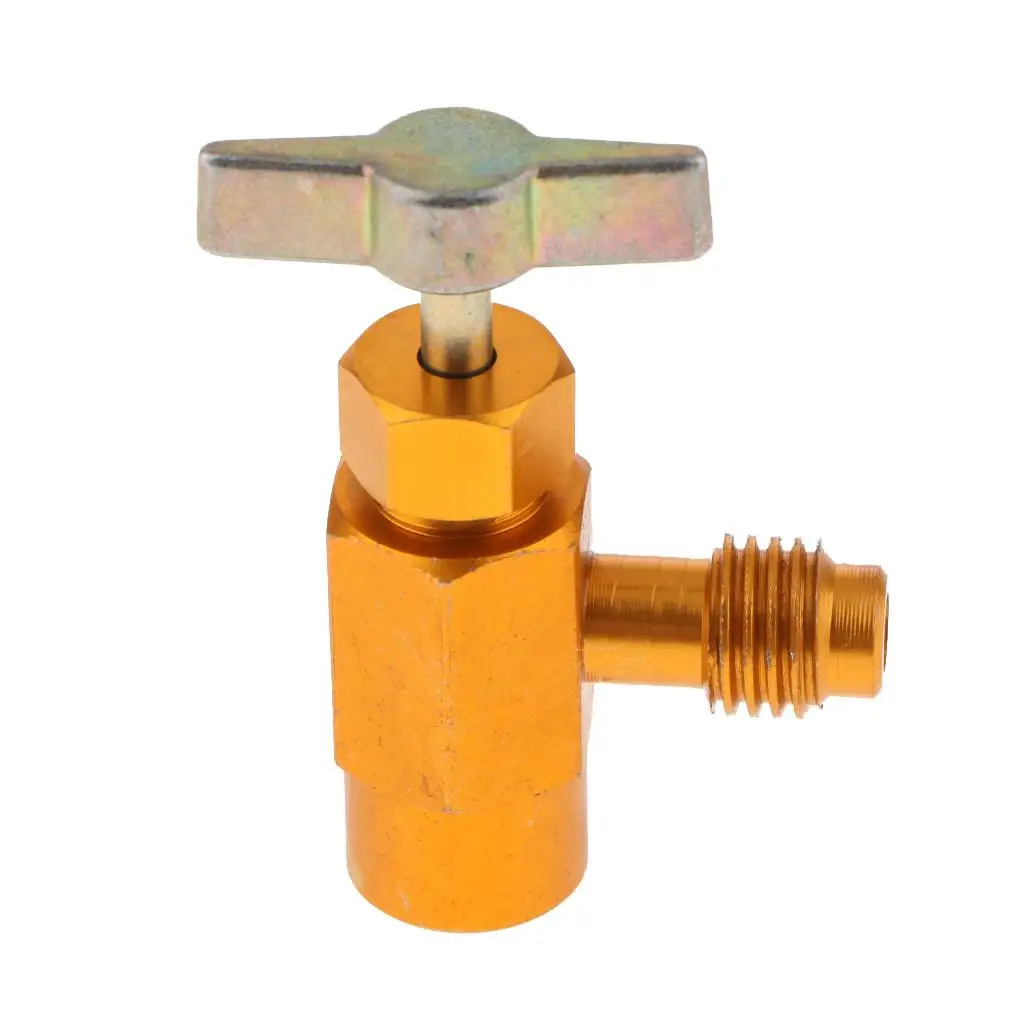 

Aluminum Alloy Thread Adapter R-134a Refrigerant Can Bottle Tap Opener Valve Tool Accessories Car Styling 2 Types