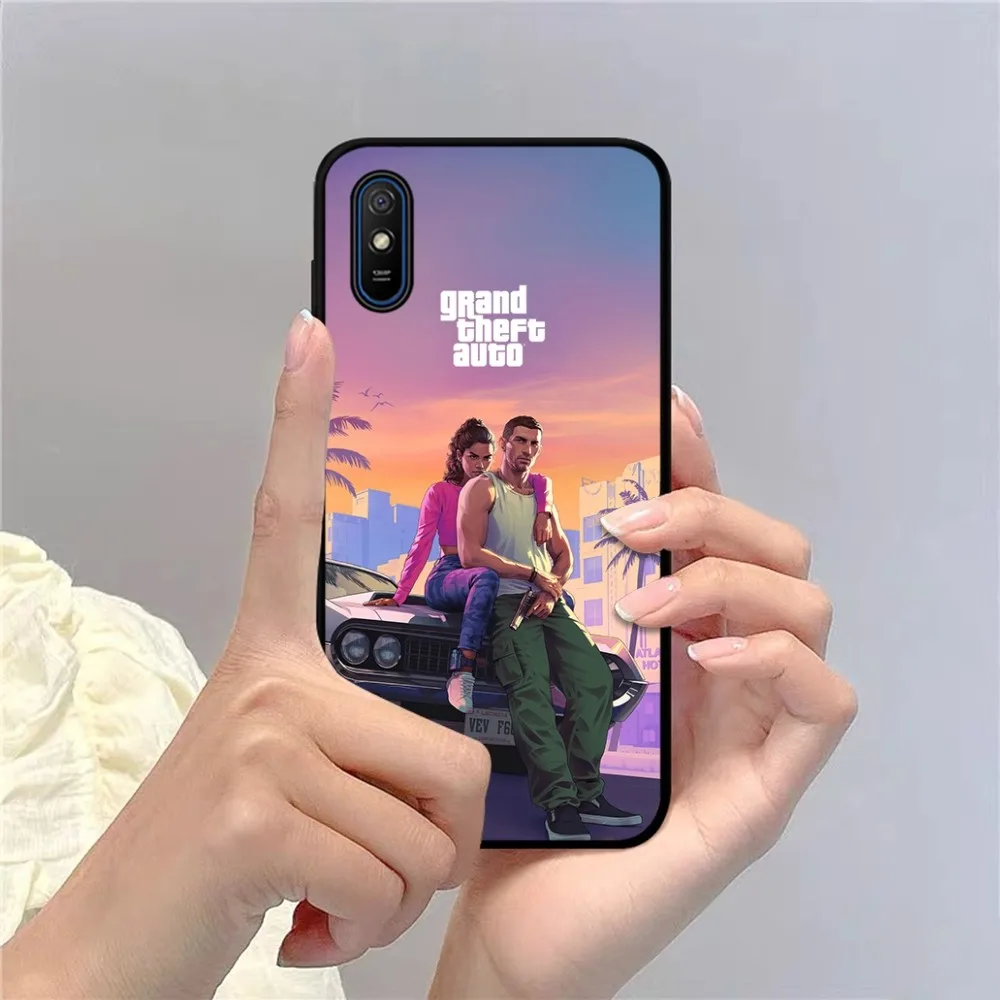 G-GTA 6 G-Grand Theft A-Auto Phone Case For Redmi 5 7 8 9 10 Plus Pro A GO K20 K30 K40 F3 Fundas