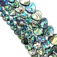 new products hot sale heart shaped abalone shell beads diy handmade necklace bracelet jewelry accessories couple wholesale