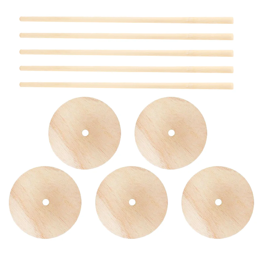 

5 шт., деревянные подставки для пончиков, съемный держатель для пончиков, держатели для пончиков на день рождения (круглый)
