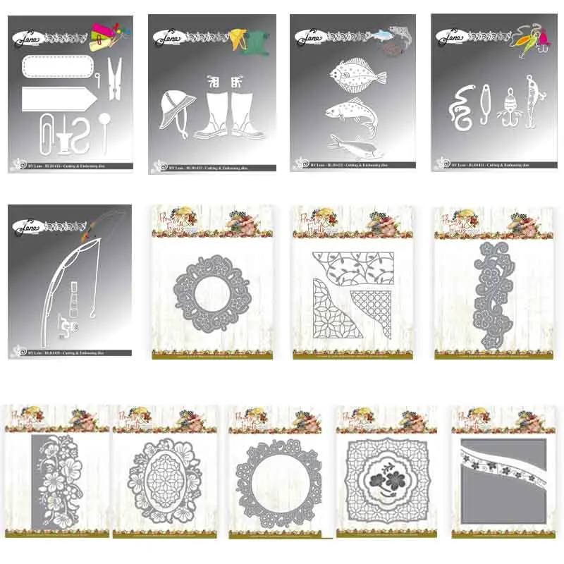 

2022 Happy Cutting Dies Various Shapes Template Decoration Pattern Embossed Decoration Metal DIY Scrapbooking Photo Album