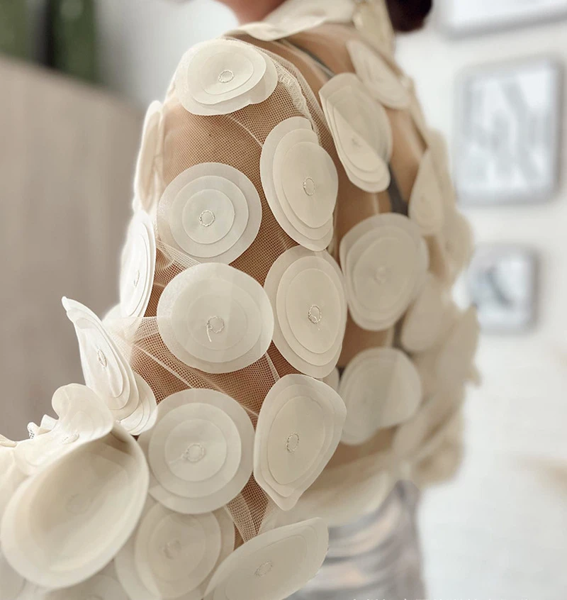 Женская блузка с длинным рукавом элегантная Свободная в уличном стиле из