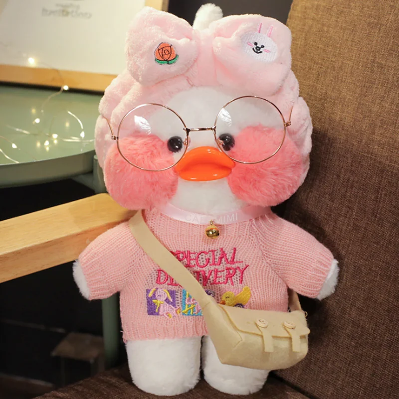 Плюшевая игрушка Kawaii Cafe Duck милые декоративные подушки плюшевая мягкая