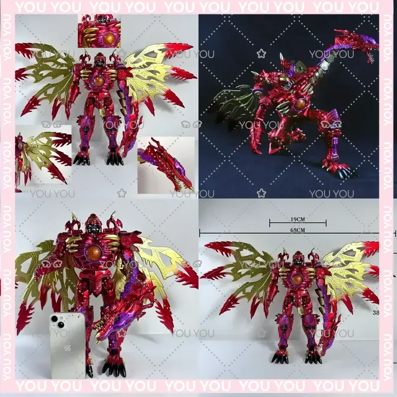 Фото Очень большая трансформируемая игрушка BMB TAIBA RD-01 RD01 TRANSMETAL для коллекции Dragon Red Battle, подарок №1